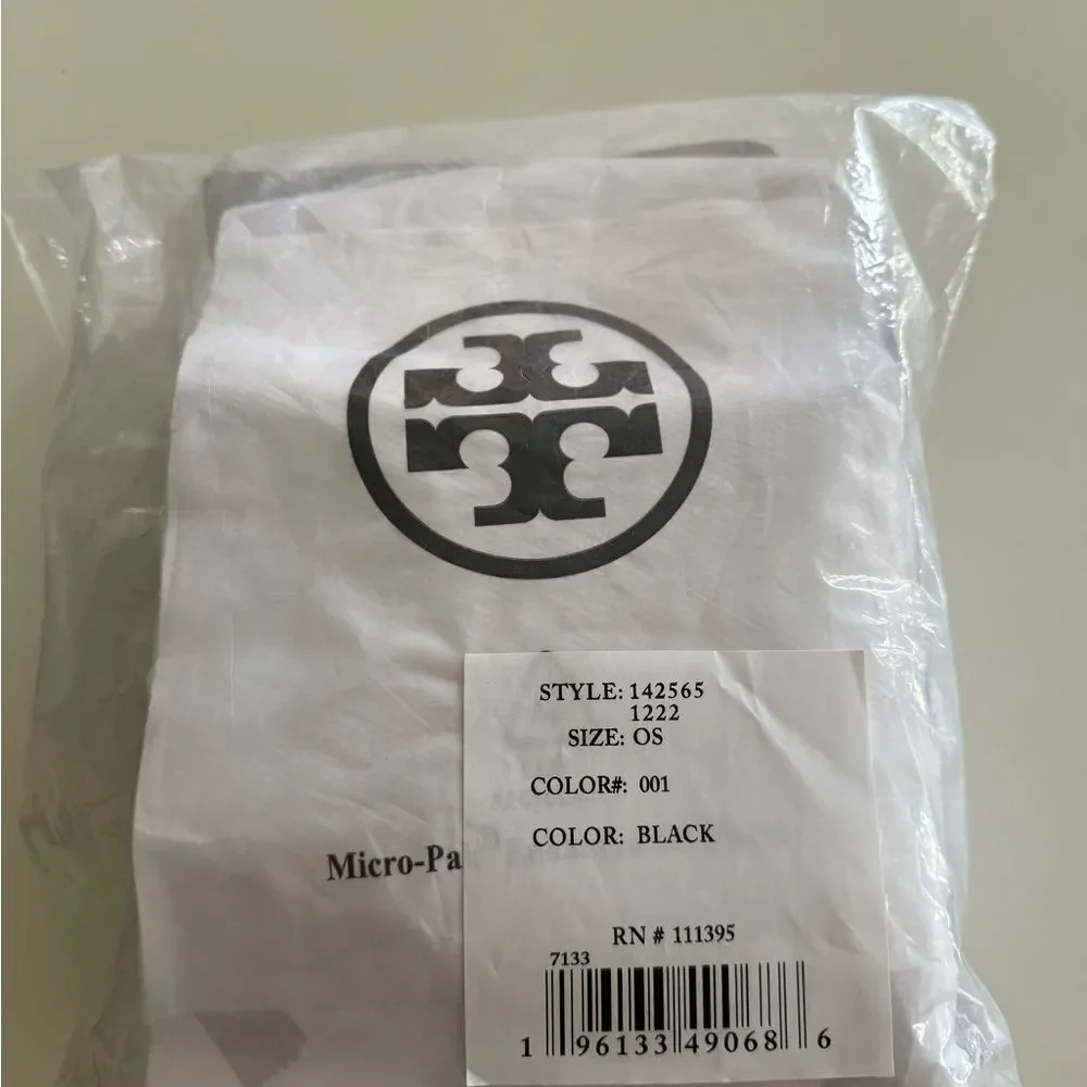 Tory Burch Small Fleming Soft Bucket Bag, Black, NWT